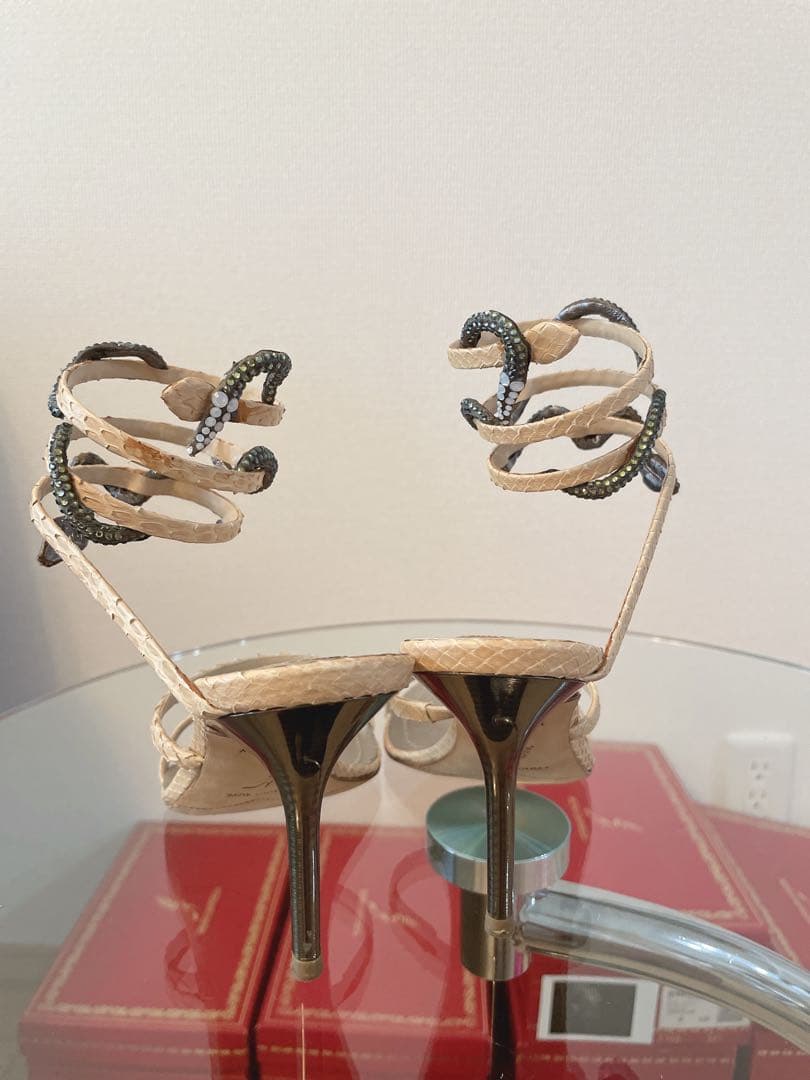 rene caovilla レネカオヴィラ　スネイク　スネーク サンダル