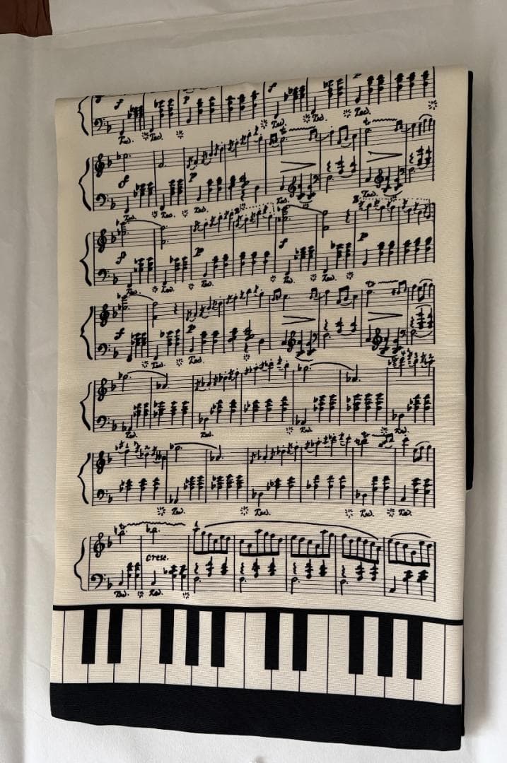 MarMu マーム　名古屋帯　ワルツ楽譜鍵盤