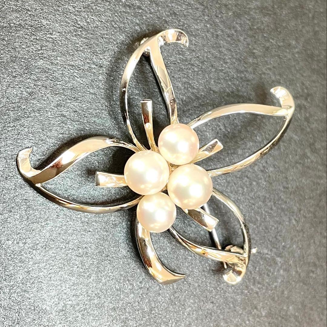 TASAKI パールブローチ　あこや真珠　入学式　卒業式　タサキ　コサージュ