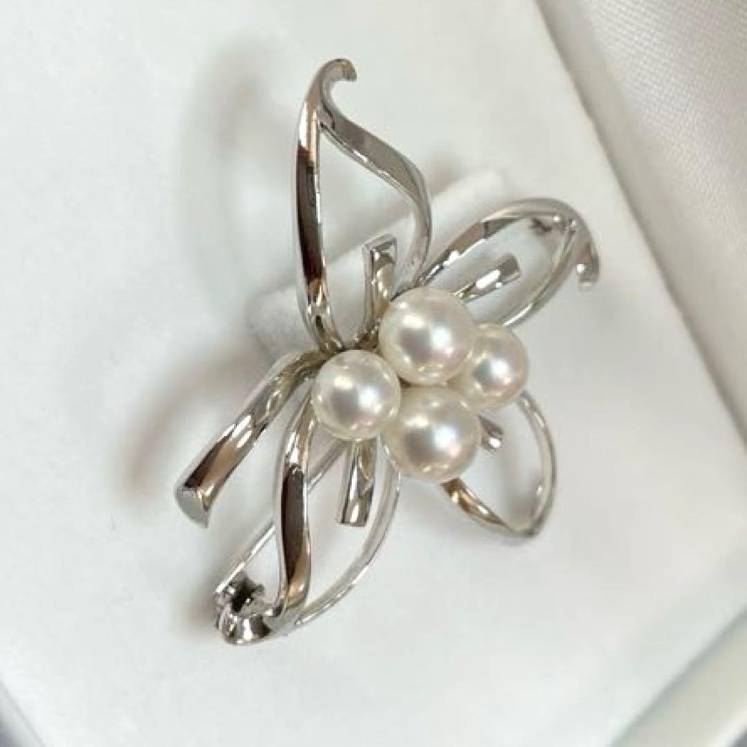 TASAKI パールブローチ　あこや真珠　入学式　卒業式　タサキ　コサージュ