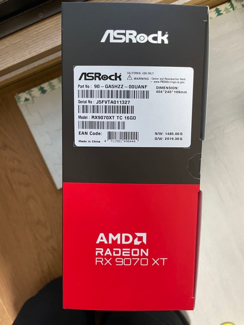 メーカー保証2年ASRock Radeon RX9070 XT taichi