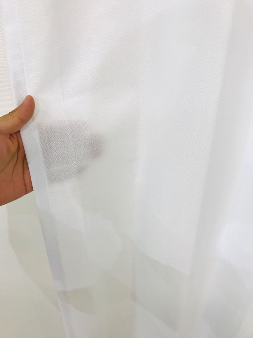 あんこ　1級遮光防炎　BE 4枚　レースカーテン　4枚