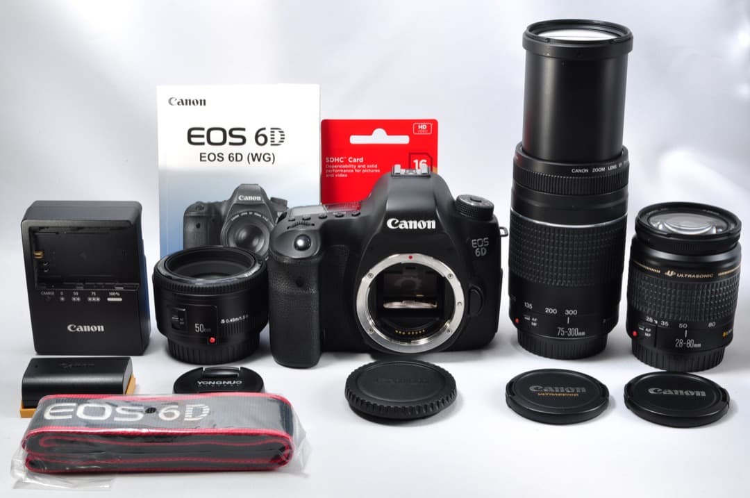 Canon キヤノン EOS 6D 超望遠トリプルレンズセット SDカード付き
