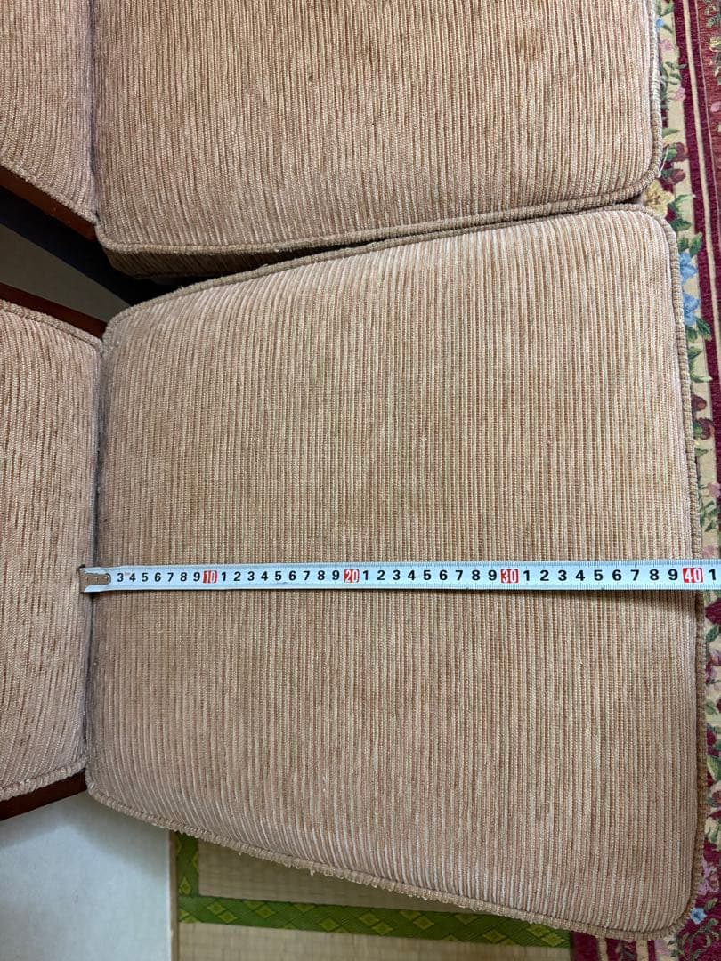 良品 maruni マルニ ストライプ柄 ダイニングチェア 2脚　埼玉引取可