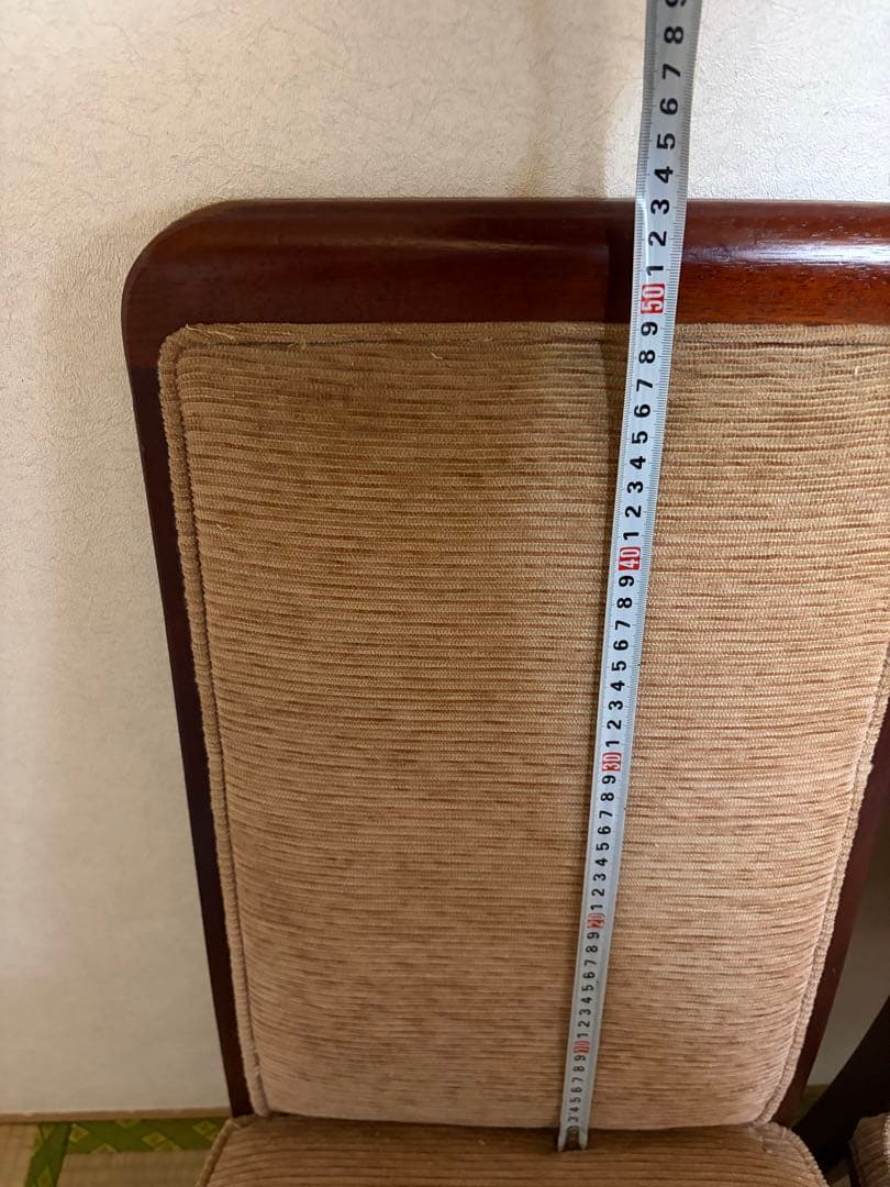 良品 maruni マルニ ストライプ柄 ダイニングチェア 2脚　埼玉引取可