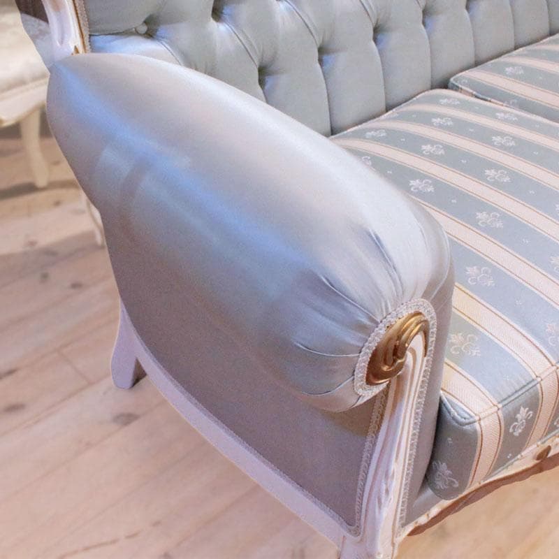 二人掛けソファ 幅190cm ロココ 白家具 ダブルソファ 602-1032