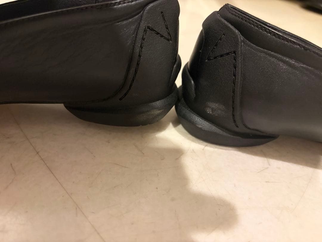 SHISEI シーセイ　SQUARE LOAFERS BLACK 36