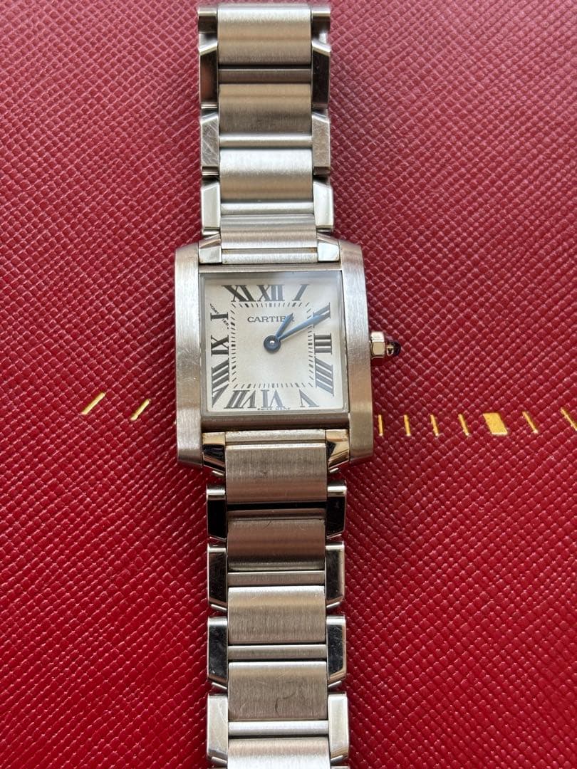 カルティエ Cartier タンクフランセーズSM レディース 腕時計