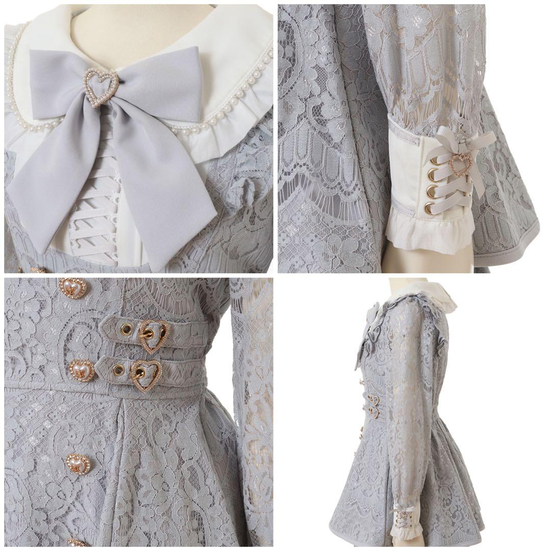 【新品 】リズリサ　サイドハートバックルレースセットアップ