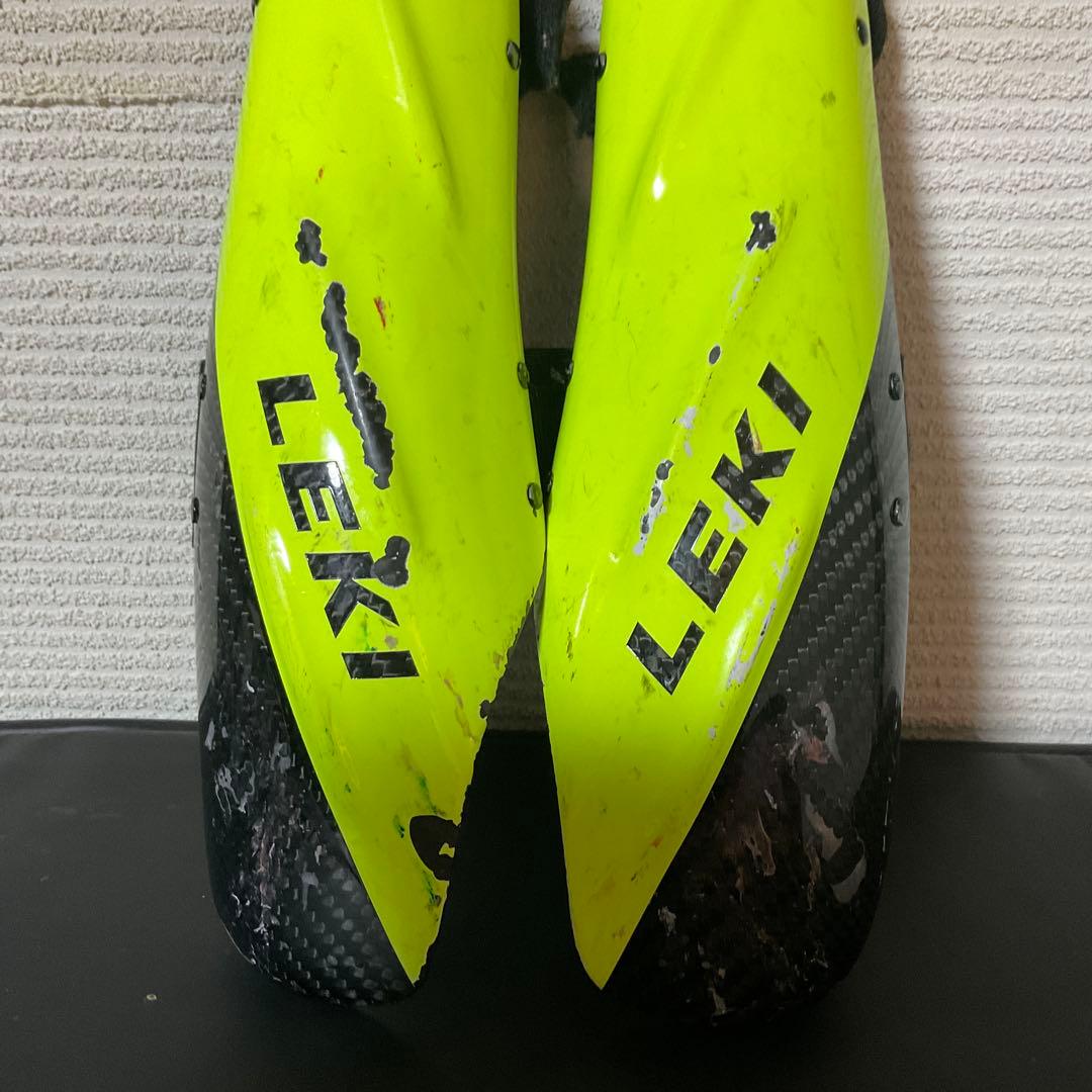 LEKI スキー用　アームガード　イエロー/ブラック カーボン　Lサイズ
