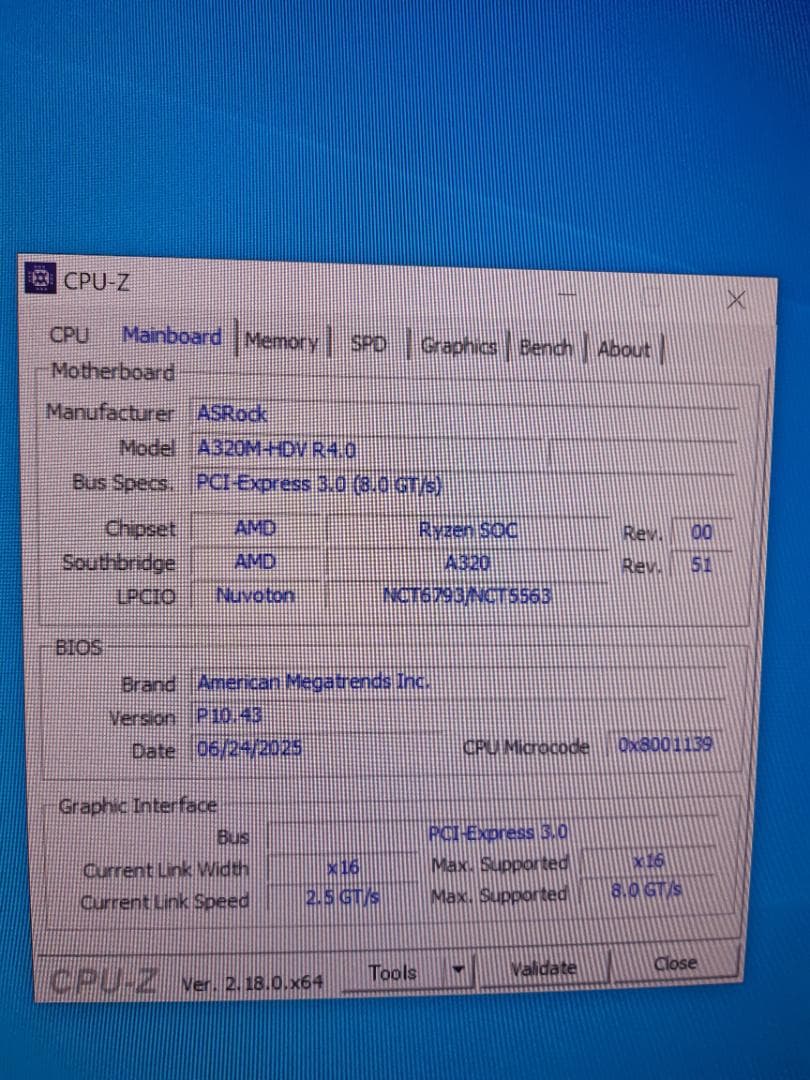 自作PC　RYZEN5 1600・8GB・128GB・GTX750Ti
