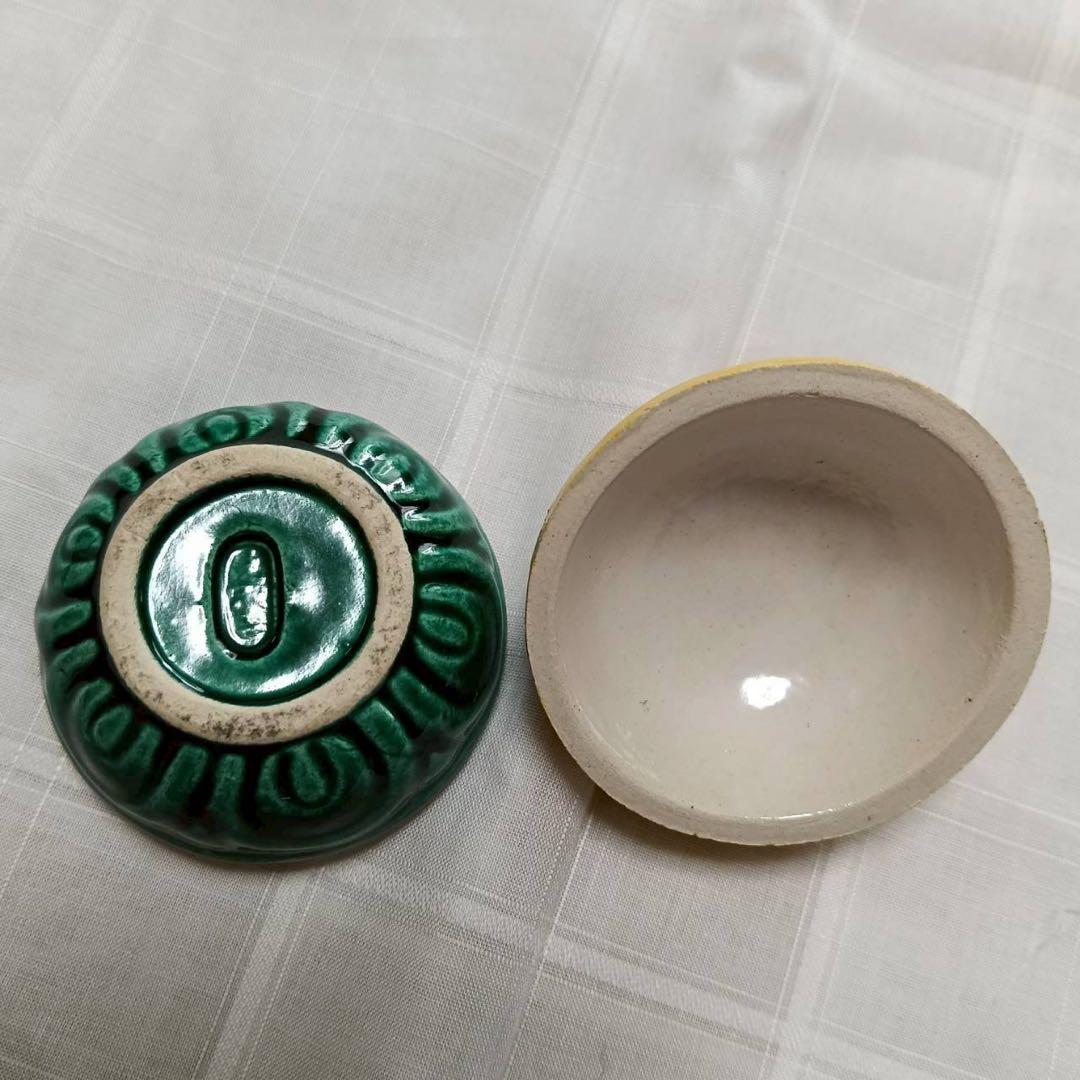 交趾蕗の薹香合　杉田祥平造　清閑寺窯