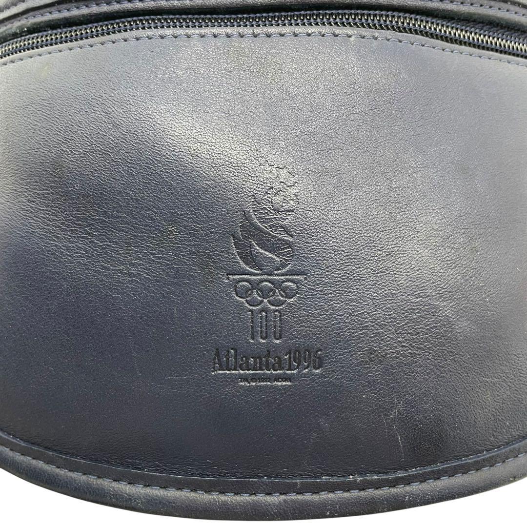 オールドコーチ 0987 ショルダーバッグ アトランタ 三日月 レザー 紺色