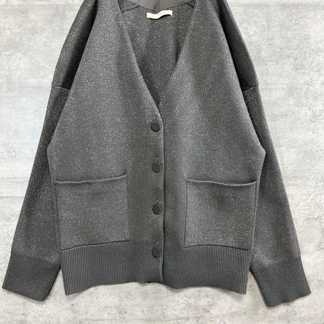 ほぼ未使用　ne Quittez pas ヌキテパ ラメ ニットカーディガン