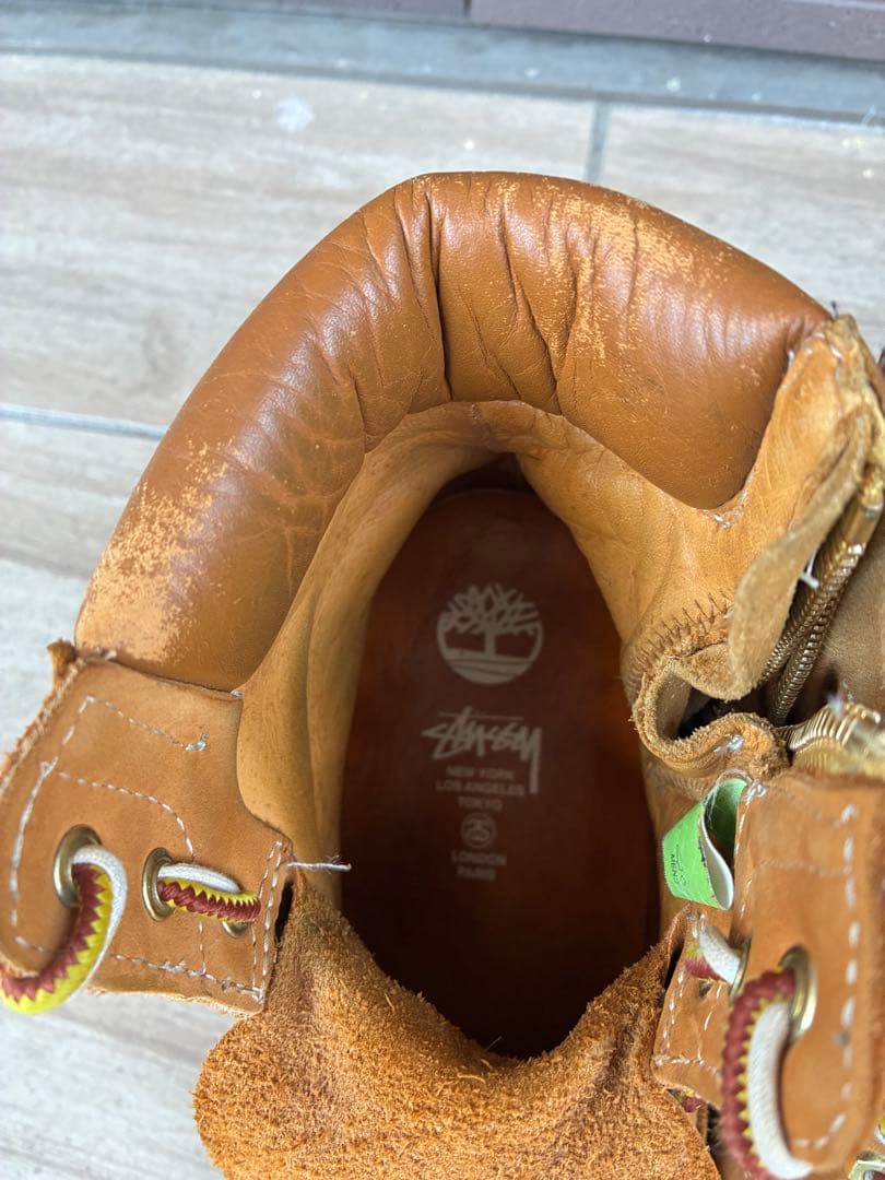 ティンバーランド、STÜSSY N4 コラボ、ワークブーツ ブラウン26.5cm