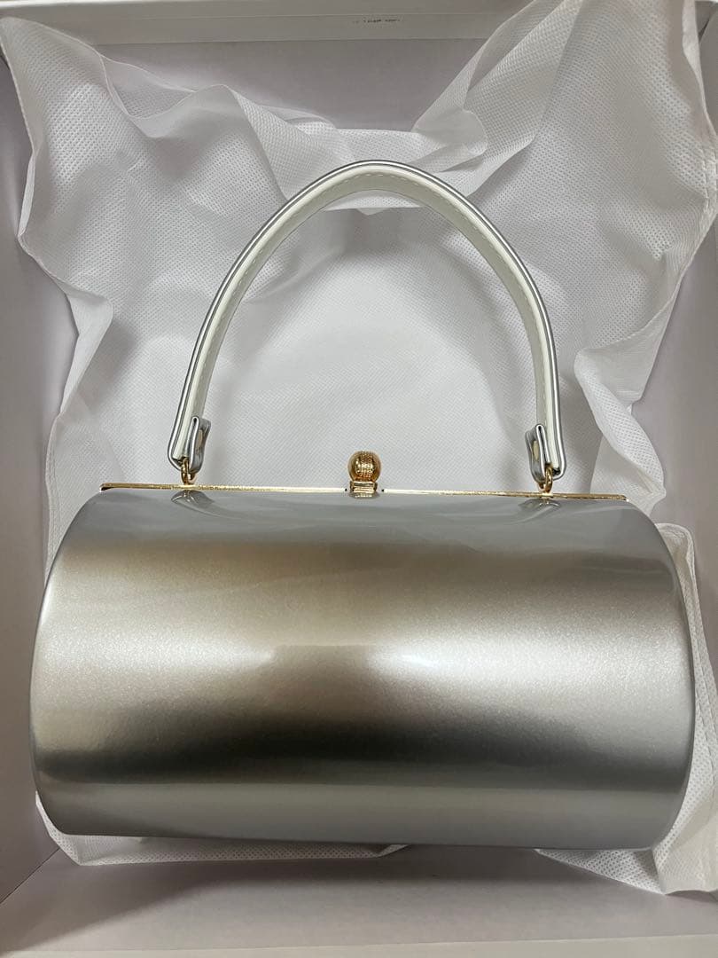 シルバー 和装用バッグ 草履セット 振り袖