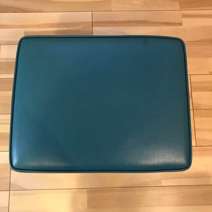 ヴィンテージ スツール グリーン オットマン フットスツール 椅子