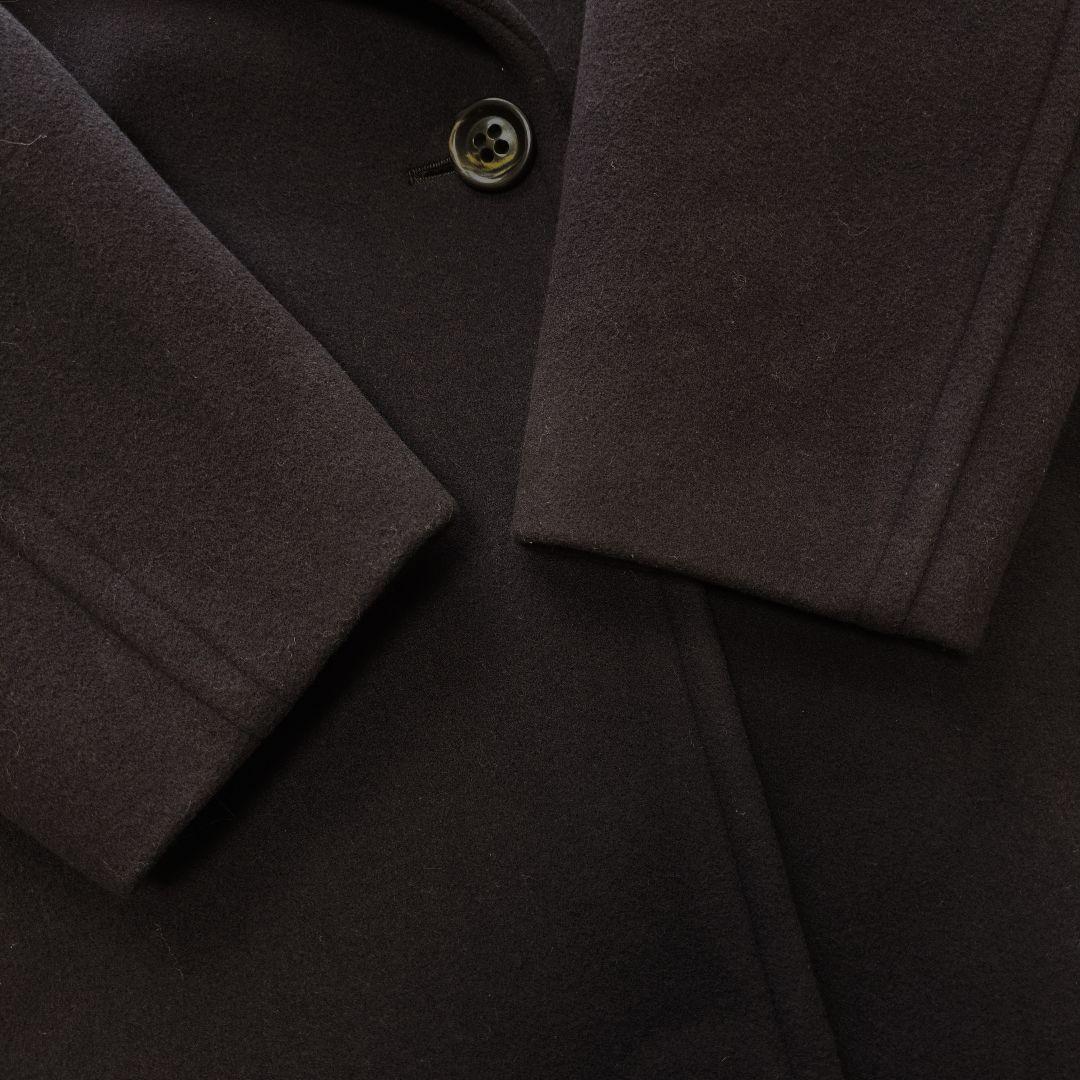 ノーブル　カシミヤ混　MTRビッグカラーPコート　ブラウン　着用感のない美品