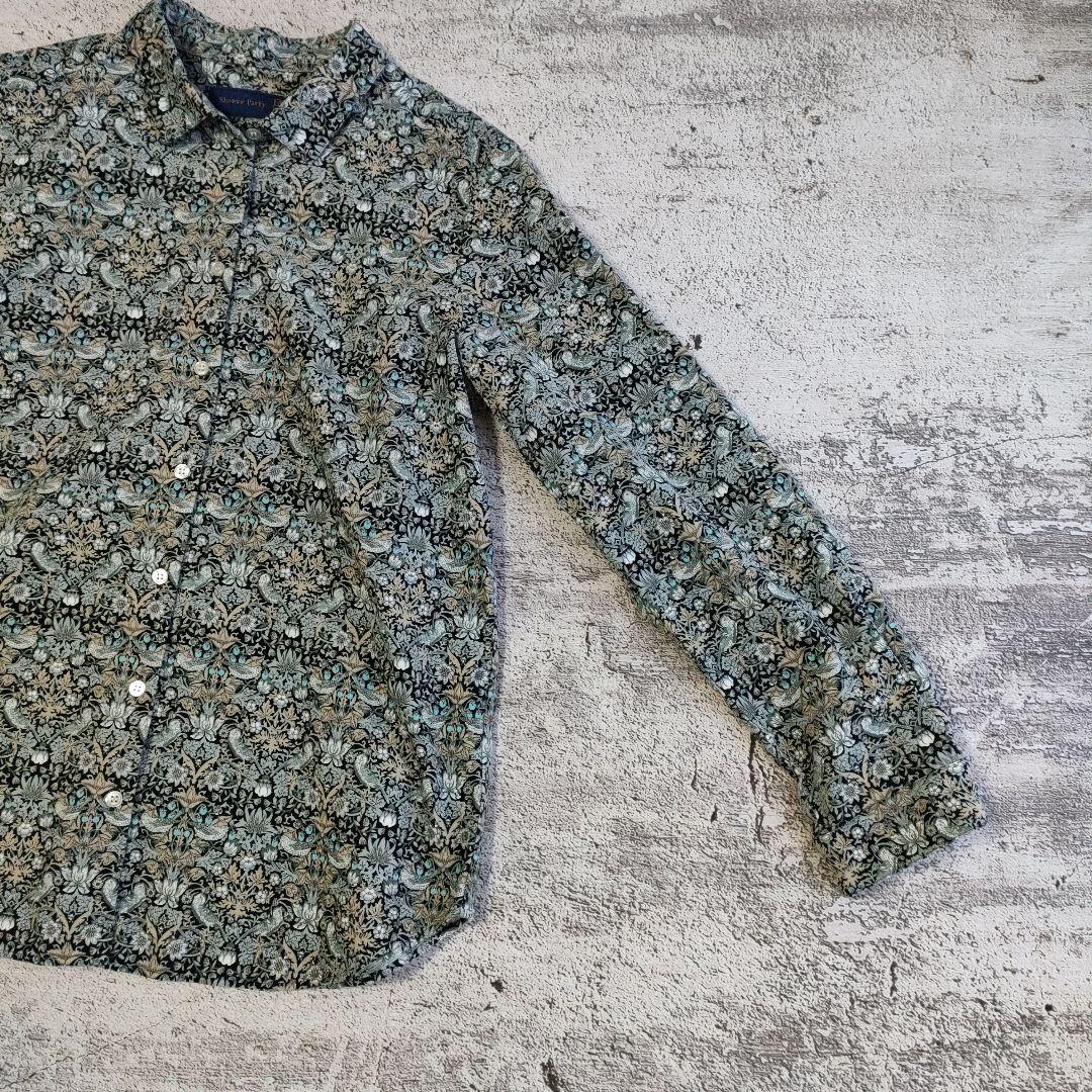 24AW 極美品 シャワーパーティー コーデュロイリバティシャツ いちご泥棒
