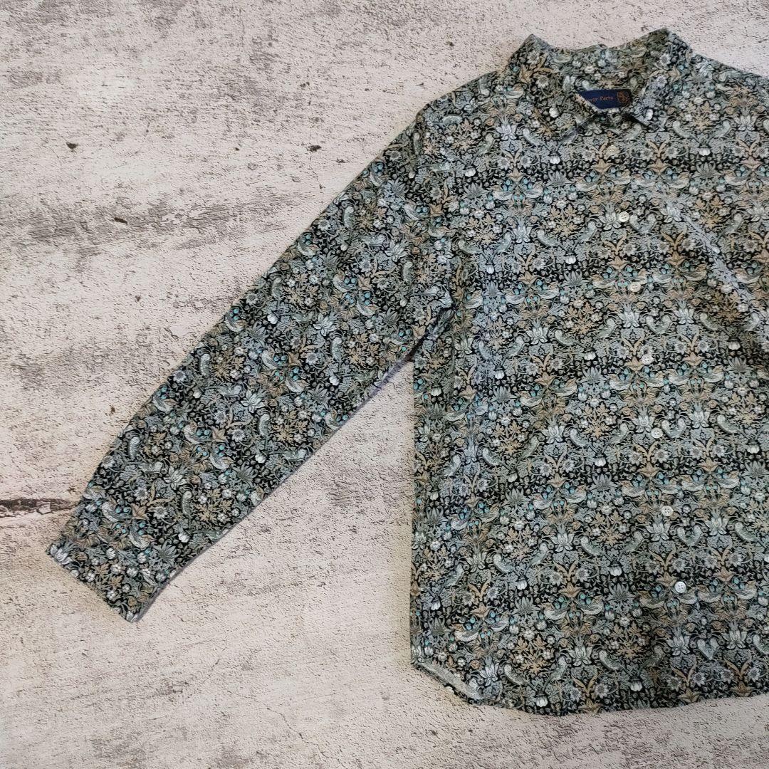 24AW 極美品 シャワーパーティー コーデュロイリバティシャツ いちご泥棒
