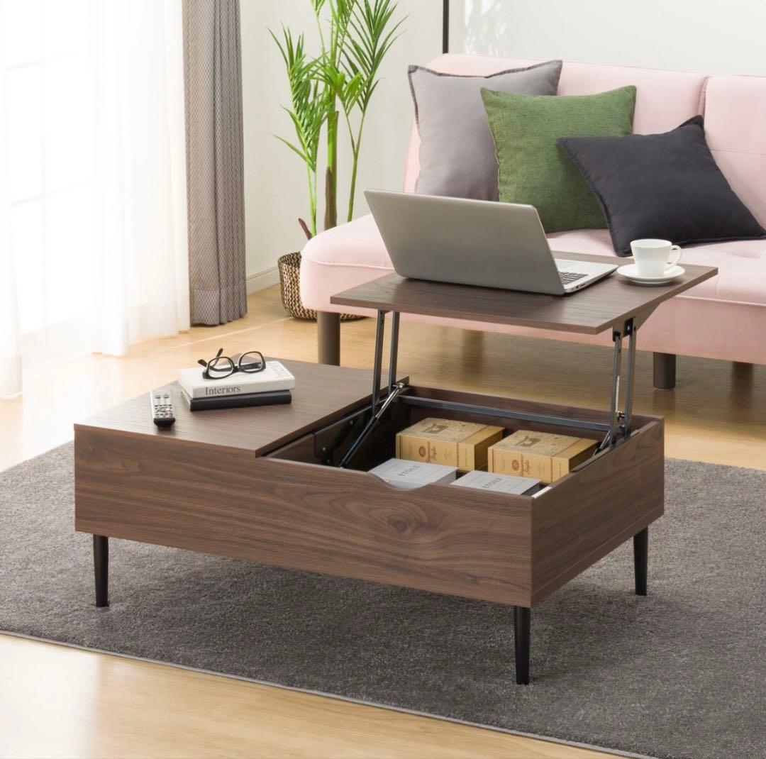 ニトリ　センターテーブル　昇降　リフティ100 ローテーブル 【中古】