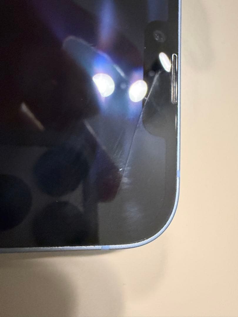 【ジャンク】　iPhone 14 128GB ブルー　カメラ割れ有