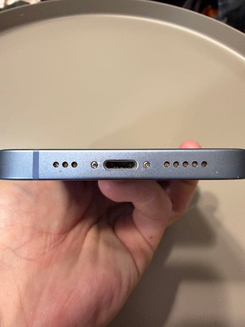 【ジャンク】　iPhone 14 128GB ブルー　カメラ割れ有