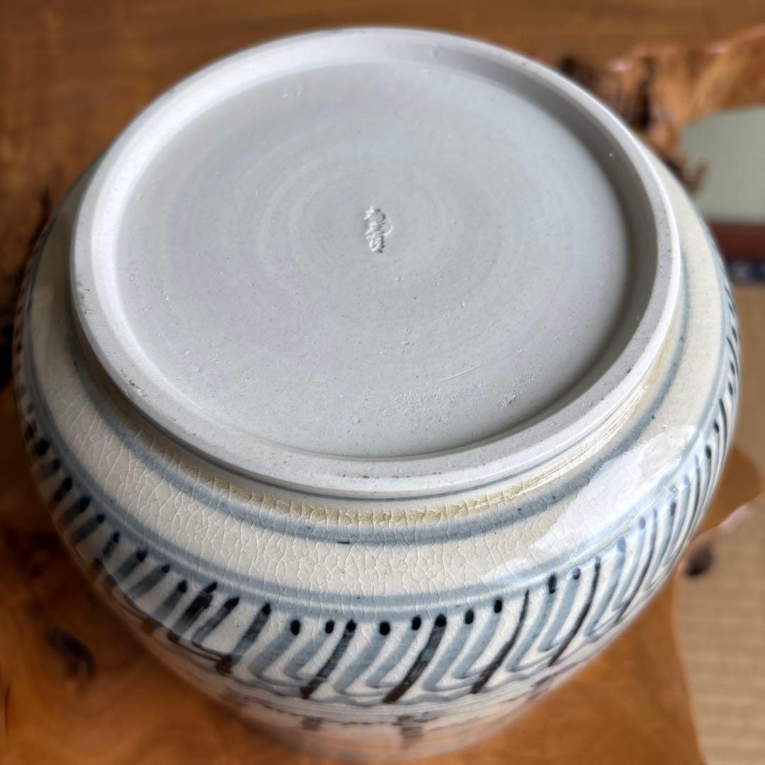 松竹梅 水指 加藤唐三郎 茶道具 共箱