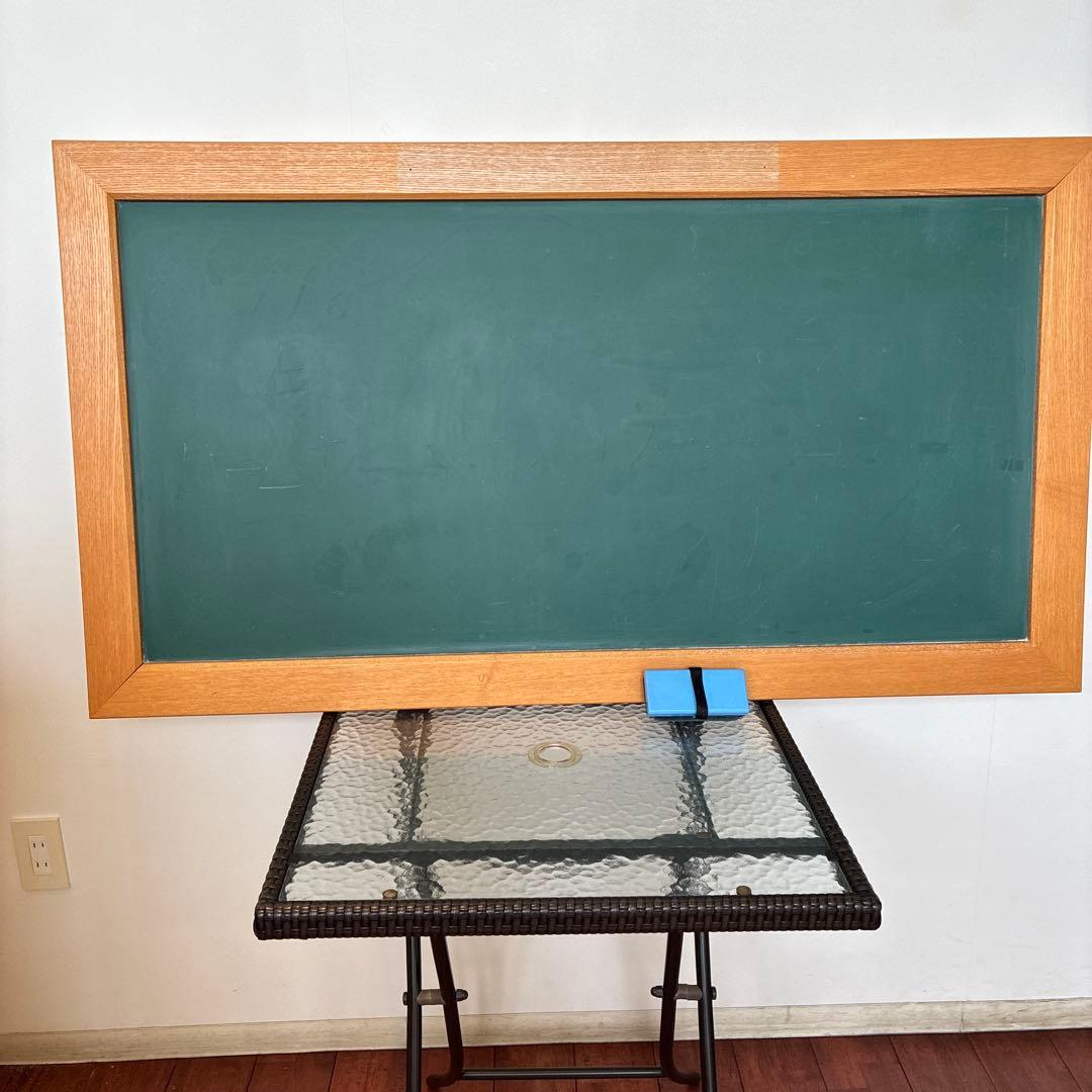 木製フレーム 大きめ黒板壁掛けタイプ