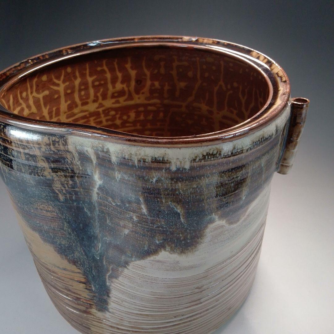 楽山　高取　水指　耳付　高取焼　水差し