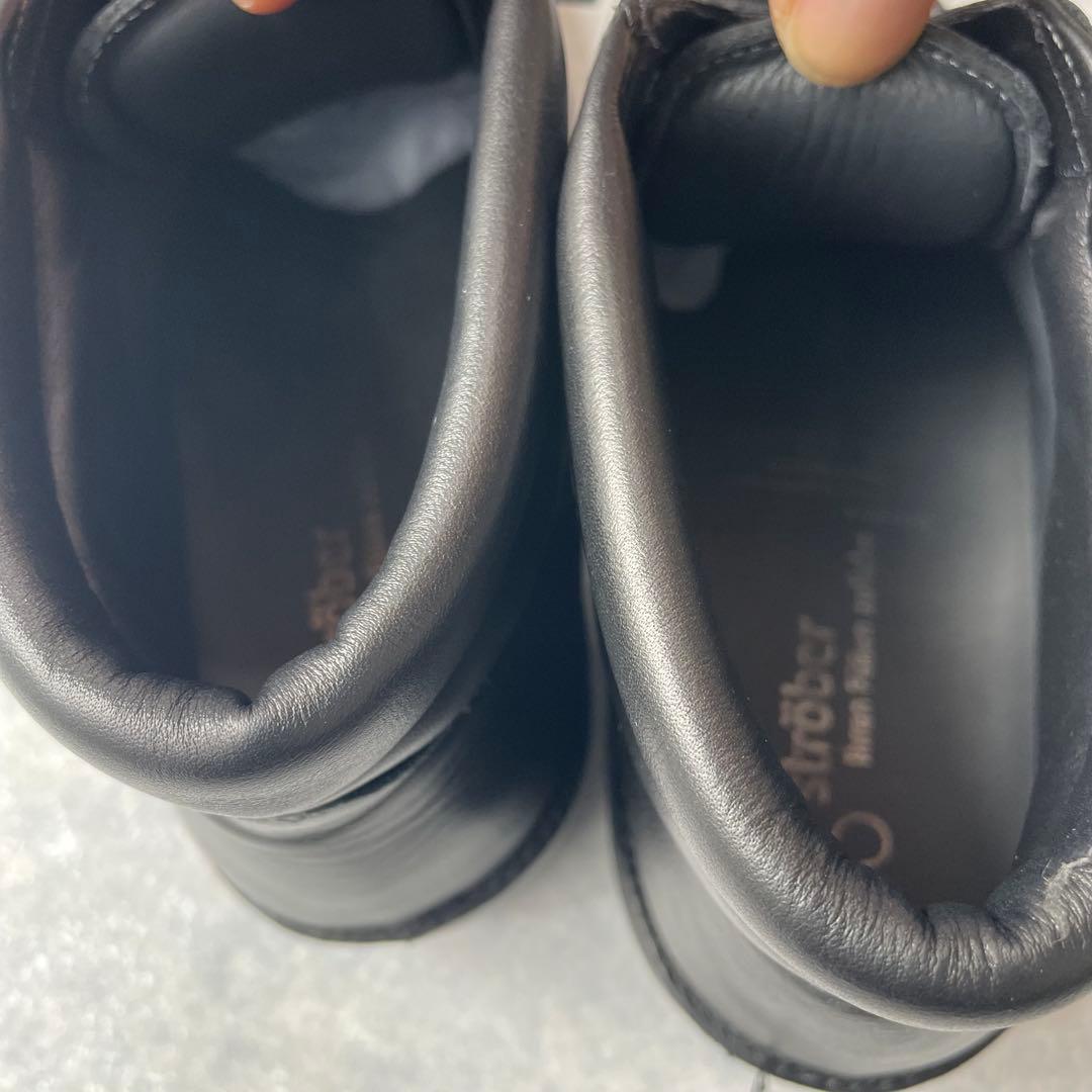 【極美品】strober ストロバー 定番人気モデル レザースニーカー 外反母趾