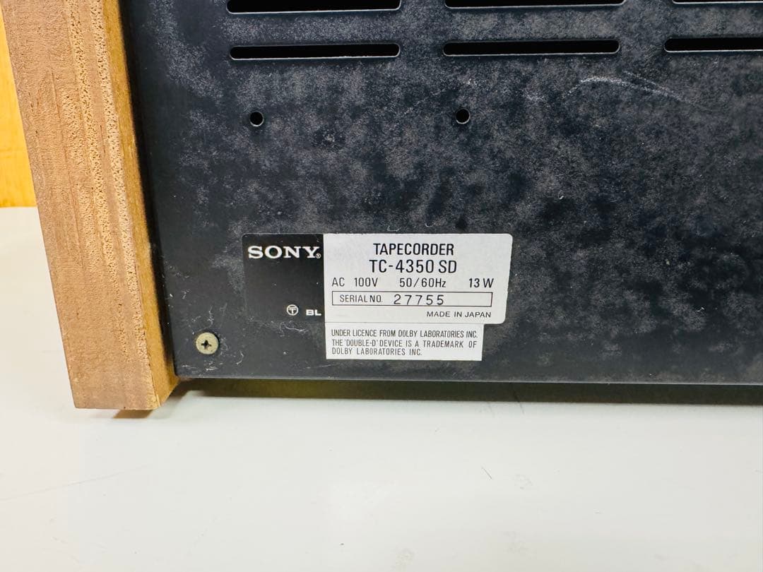 SONY TC-4350SD カセットデッキ ソニー