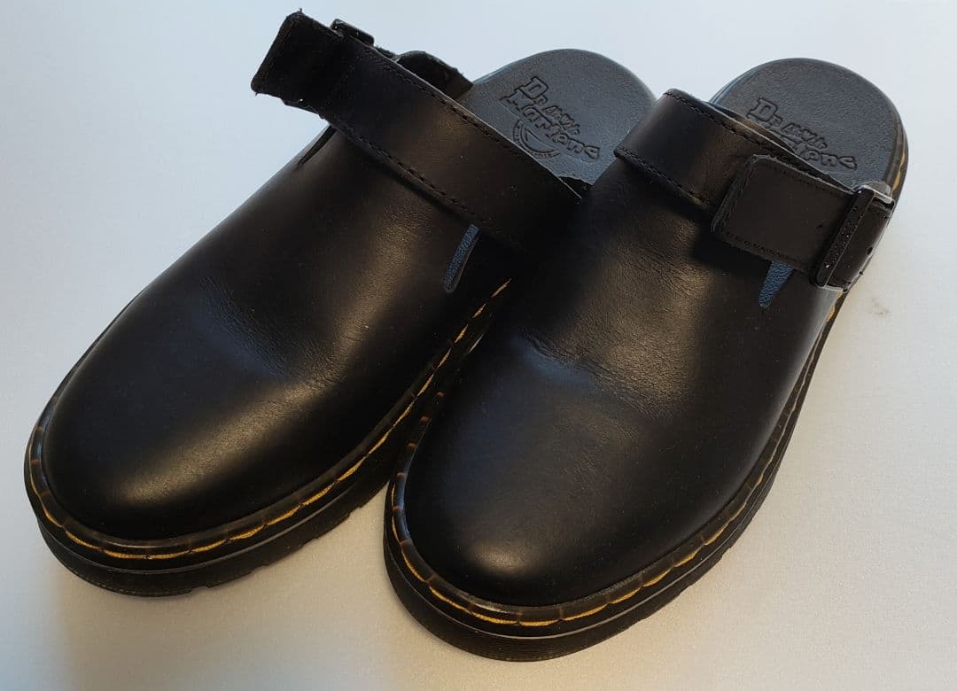 美品 Dr.Martens 黒 レザー サンダル