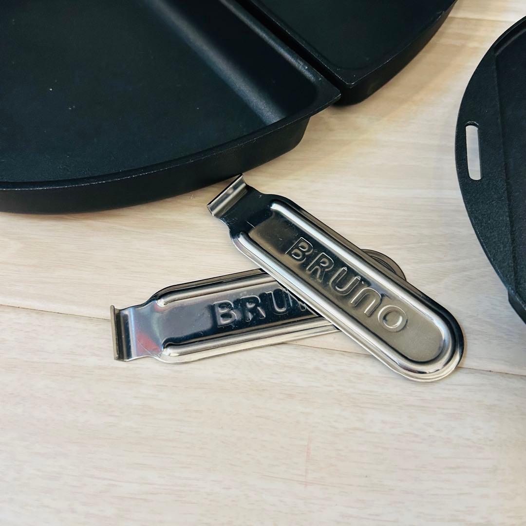 かりんママ様BRUNO　オーバルホットプレートBOE053　４種類のプレート、鍋