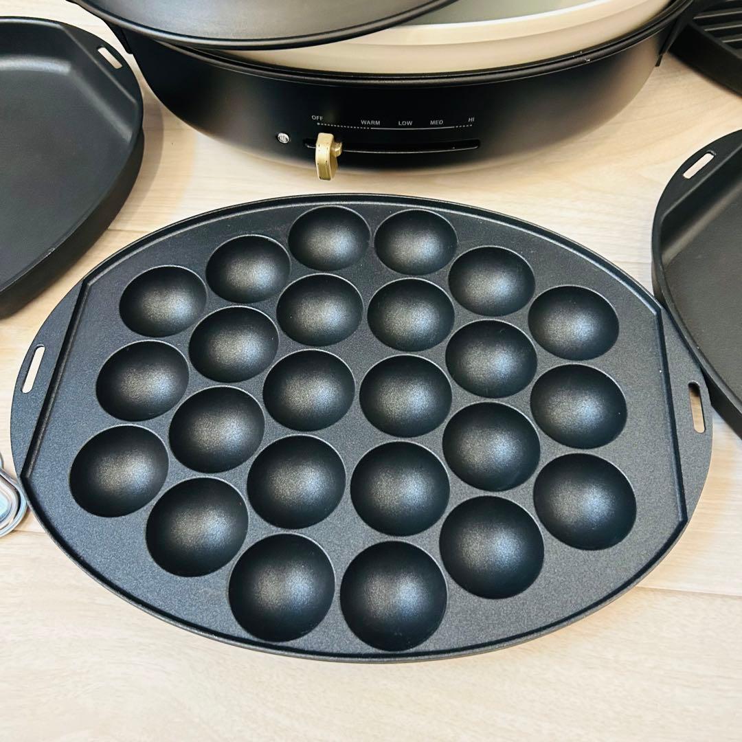 かりんママ様BRUNO　オーバルホットプレートBOE053　４種類のプレート、鍋