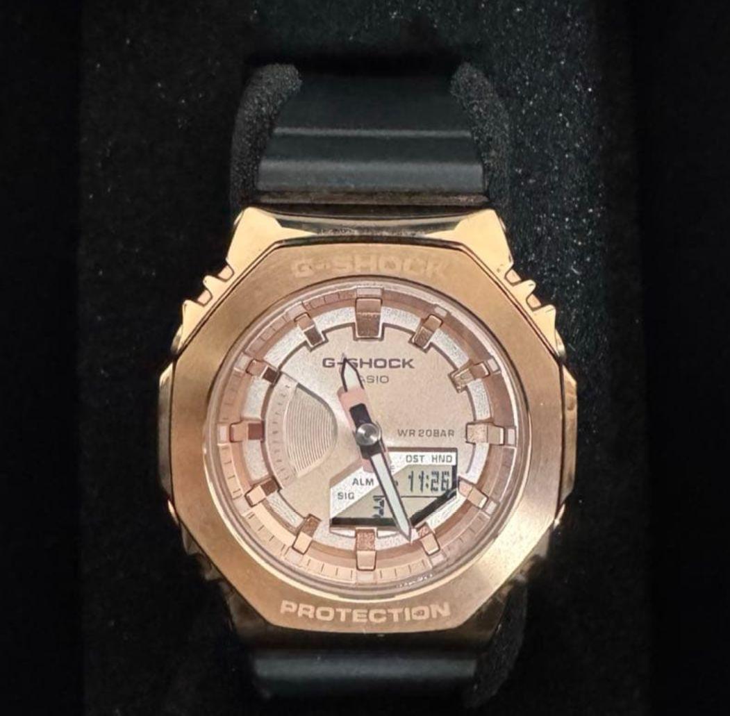 パクチーG-SHOCK GM-S2100PG-1A4JF箱有ピンクゴールド