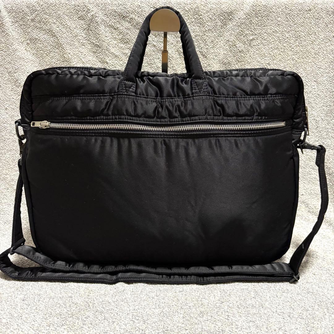 【美品】PORTER タンカー ブリーフケース 2way ブラック ナイロン