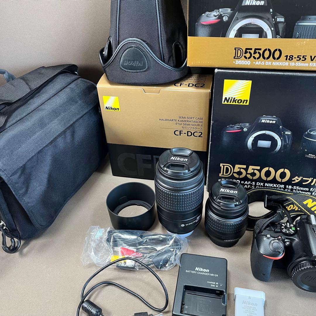 【美品】　Nikon D5500 ダブルズームキット