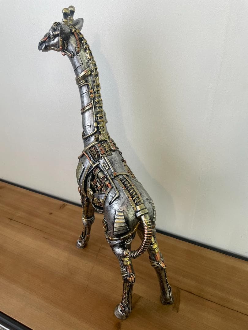 メカ麒麟　キリン　置物　オブジェ　インダストリアル　アニマル　動物　ロボット