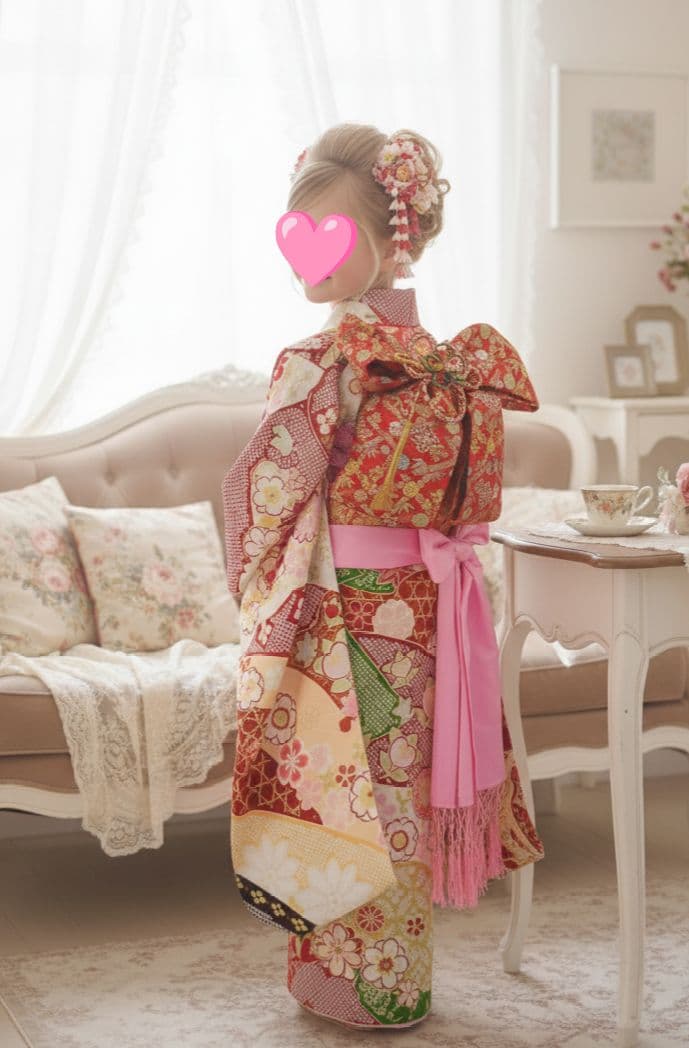 式部浪漫☆新品刺繍入着物☆作り帯フルセット