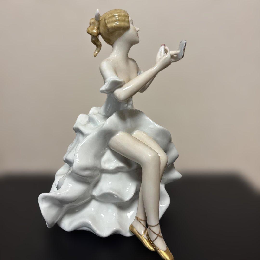 ドイツWallendorfウォーレンドルフ★バレリーナ人形置物陶器像2体セット