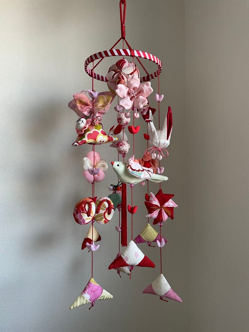 可愛いつるし雛　No.161 ・ひな祭り・桃の節句・正絹つるし飾り・おひなさま