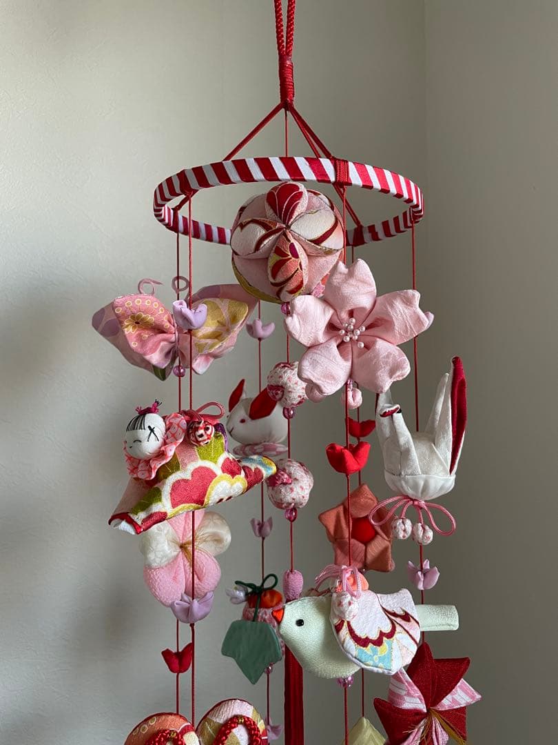 可愛いつるし雛　No.161 ・ひな祭り・桃の節句・正絹つるし飾り・おひなさま