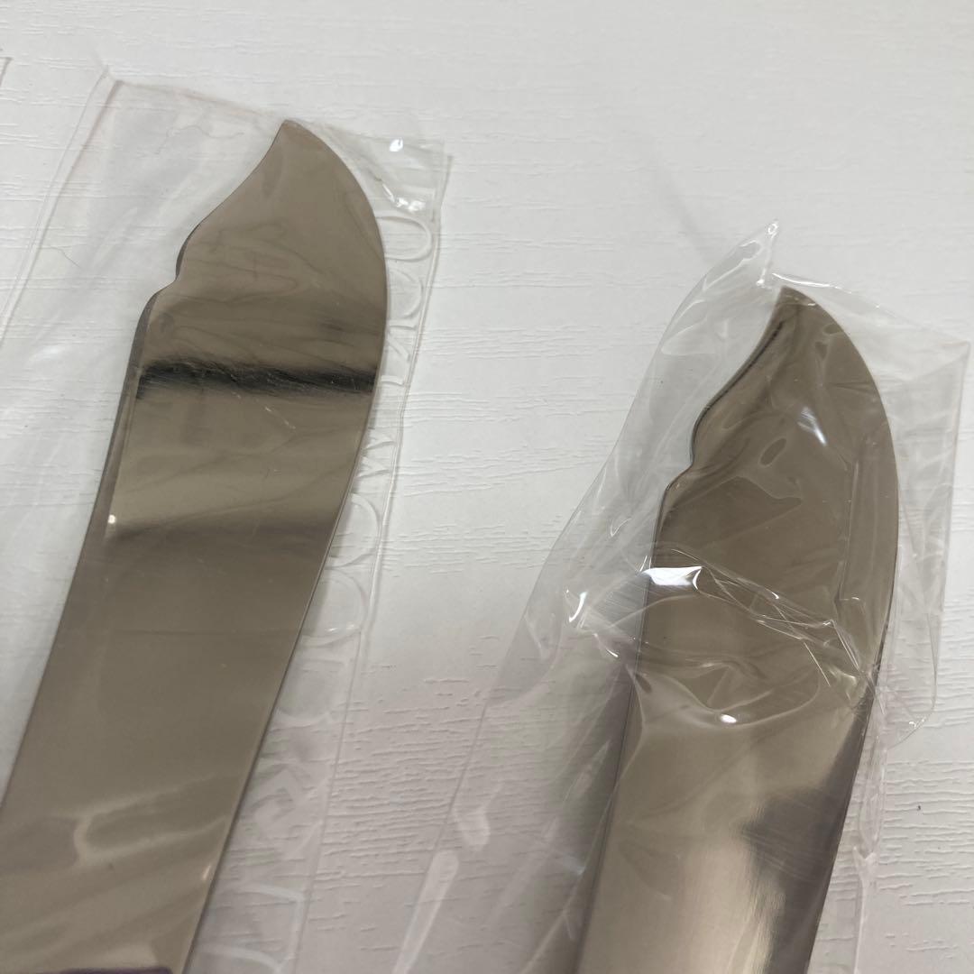 ラッキーウッド　日本製　18-12ステンレス　フィッシュフォーク、ナイフ10本