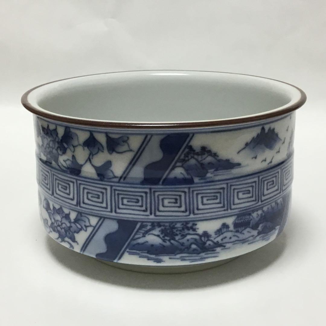 染付皆具 手塚央 茶道具 古物品 木箱入