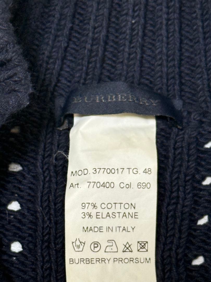 希少 イタリア製 Burberry Prorsum ドライバーズニット