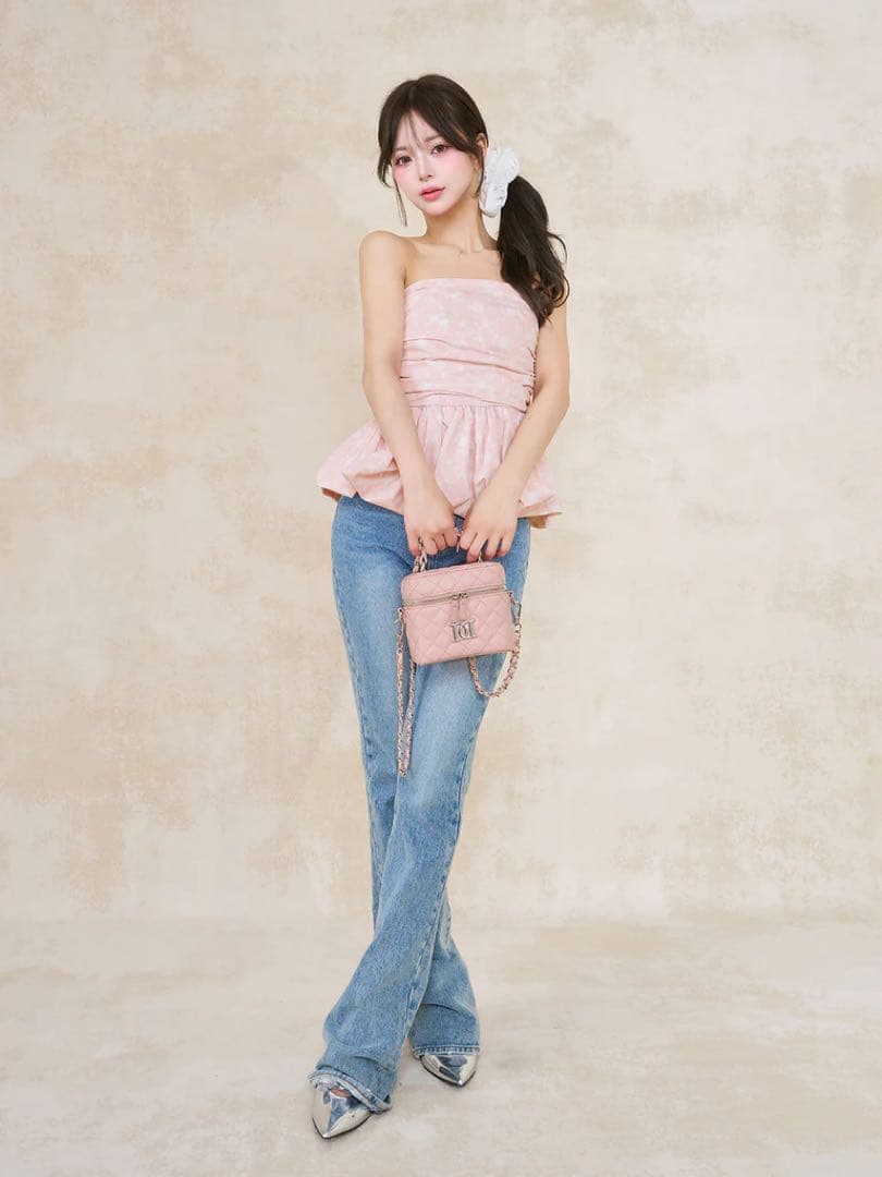 darich キルティングスクエアミニバッグ シルバーパーツ