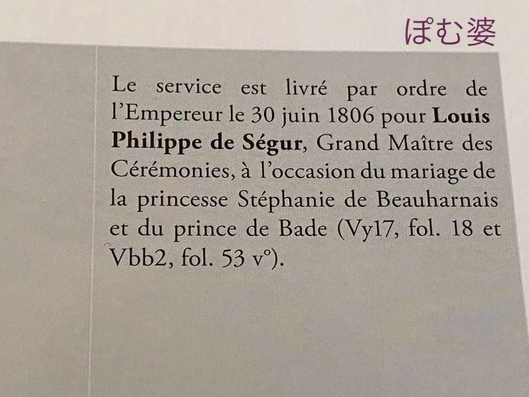 【Sevres セーヴル セーブル】黄肌花絵付 皿「ナポレオン命による贈答品」②