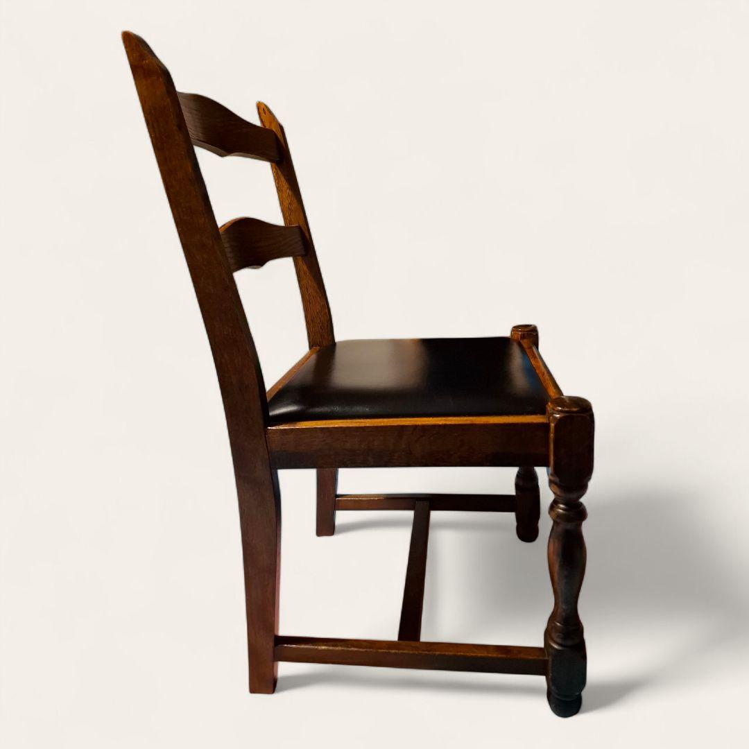 アンティーク 木製チェア バルボスレッグ ビンテージ ダイニング 椅子 古家具