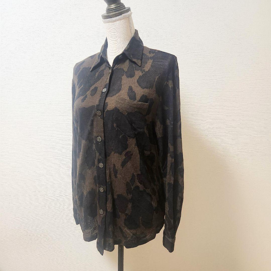 正規品★フェンディ★FENDI★迷彩(レオパード)柄★ウールシャツ